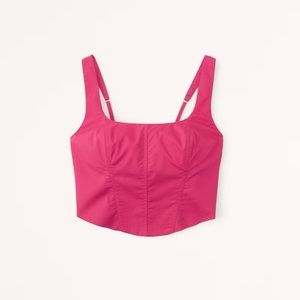 Abercrombie | Poplin Corset Tank